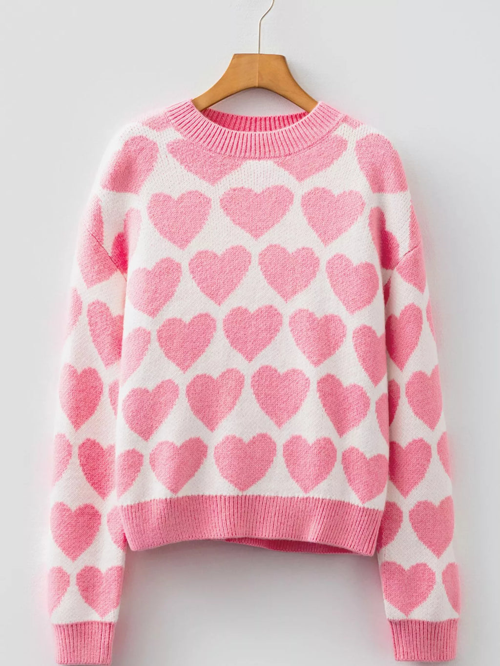 Valentine Heart, Round Neck Sweater