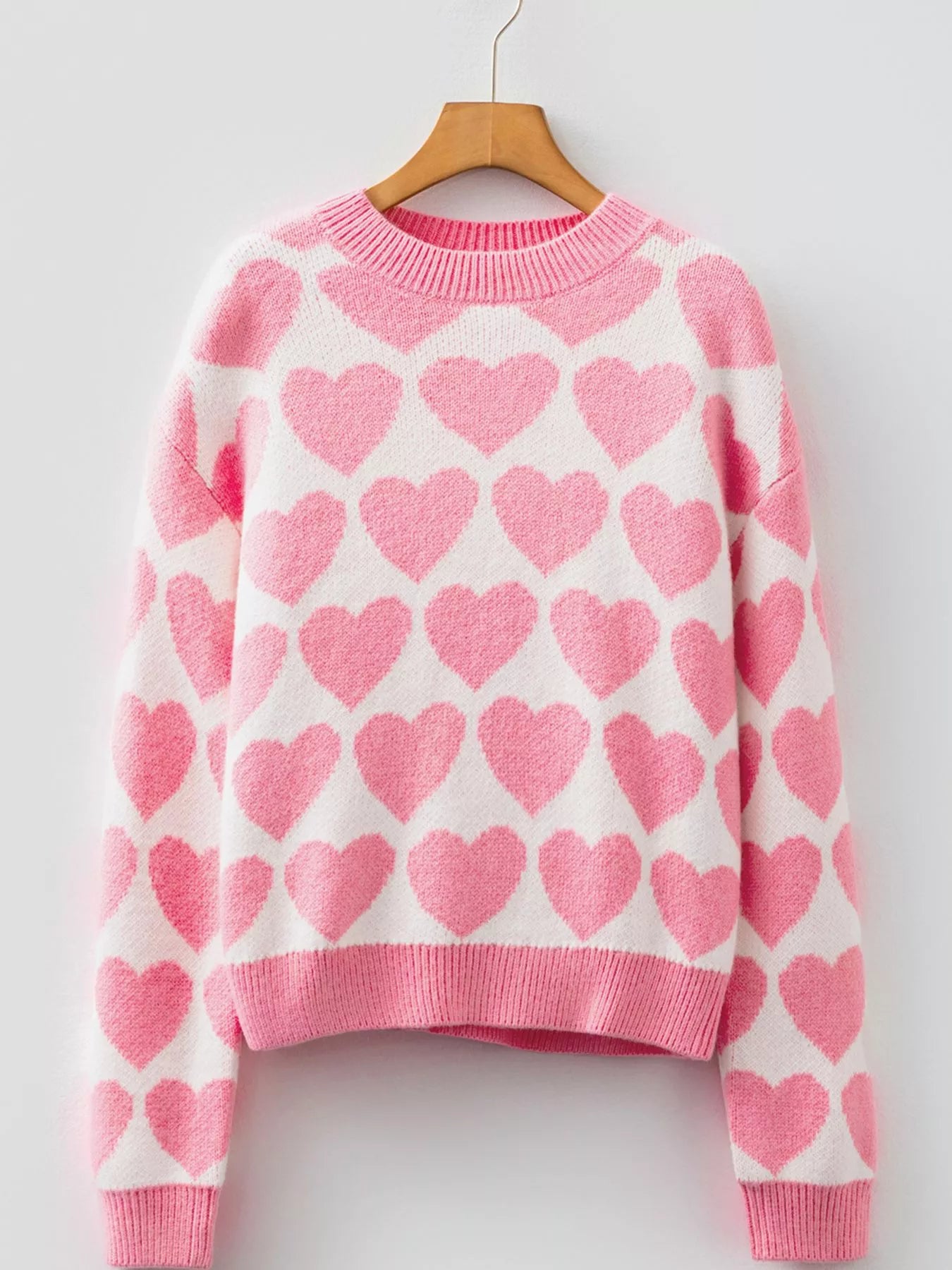 Valentine Heart, Round Neck Sweater